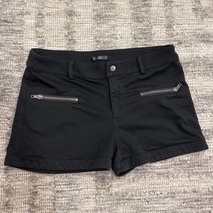 Black stretchy shorts M/L size 10